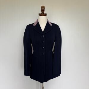 Vintage navy blue harry hall equestrian jacket